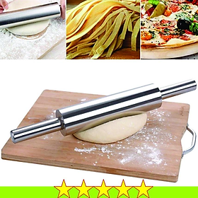 Mua Cán bột inox loại lớn có trục xoay 38 cm - CANBOTINOX380