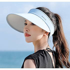 Mũ nửa đầu rộng vành chống nắng chống tia cực tím cao cấp, nón nữ đi biển thời trang mới
