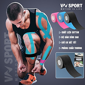 Combo 2 Cuộn Băng Keo Vải Dán Cơ Thể Thao Cao Cấp Kinesiology Tape  (5cm x 5m) - Băng Keo Dán Cơ Chuyên Dụng Trong Thể Thao Phù Hợp Cho Mọi Lứa Tuổi Và Tất Cả Các Bộ Môn Thể Thao