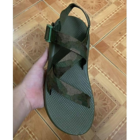 Giày Sandal Nam Quai Dù Màu Rằn Ri D101 Ảnh Thật