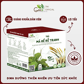 Lợi tiểu, giảm viêm Trà mã đề rễ tranh túi lọc GOCE - 40g 20 túi x 2g