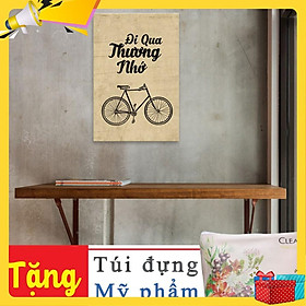 Tranh treo tường phong cách vintge “Đi qua thương nhớ…” W2202