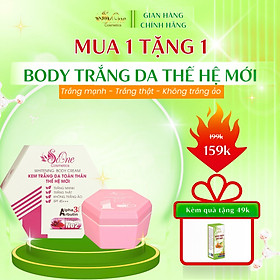 Kem Body SoOne Dưỡng Trắng Da Toàn Thân Thế Hệ Mới Hộp Màu Hồng - 150ml