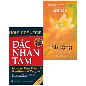 Hình ảnh Combo 2 cuốn : Đắc Nhân Tâm + Tĩnh Lặng ( Sách tư duy hay)