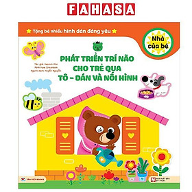 Sách - Phát Triển Trí Não Cho Trẻ Qua Tô - Dán Và Nối Hình - Nhà Của Bé