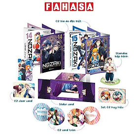 Sách - Bộ Manga - Nozaki & Truyện Tranh Thiếu Nữ: Tập 14 + Tập 15 (Bộ 2 Tập) - Bản Sưu Tầm - Tặng Kèm 2 Bìa Áo + 1 Standee Bập Bênh + 2 Clear Card + 1 Slider Card + 1 Set 2 Huy Hiệu + 2 Card Tròn