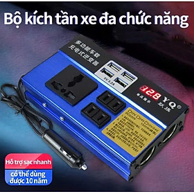 Mua Bộ biến tần trên xe hơi ôtô  12v-24v sang 220v sử dụng cho các thiết bị nguồn USB