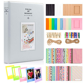Photo Paper Film Album Set for Fujifilm Instax Mini Camera, Polaroid Snap, Z2300, SocialMatic Instant Cameras & Zip Instant Printer