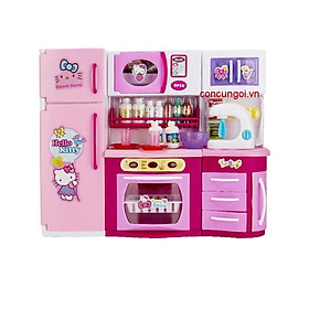 Hộp nhà bếp pin lò nướng ,1c búp bê tủ lạnh , 2803HKD  - SP350073