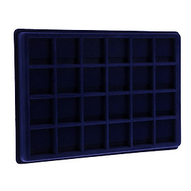 Khay Gồm 24 Ngăn Trưng Bày Bộ Sưu Tập Đồng Xu / Trang Sức