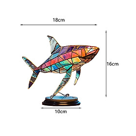 Metal Statue Home Decor Colorful Figurines with Base Collectible Animal Sculpture for Office Table Centerpiece Drawing Room Cabinet Holidays