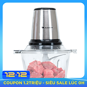 Máy xay thịt đa năng Bcook 2 lưỡi dao kép cối thuỷ tinh - Hàng chính hãng