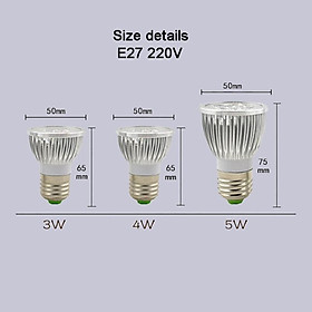 Bóng đèn LED E27 E14 MR16 GU5.3 GU10 AC 220V AC/DC 12V 3W 4W 5W độ sáng cao