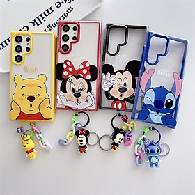 Ốp Lưng Cho Samsung Galaxy S24 Ultra / S23 Ultra Chuột Mickey Kèm Phụ Kiện Trang Trí - BUM STORE GALAXY CASE - POOH, POOH
