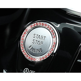 Vòng đá trang trí nút Start, Stop phù hợp mọi loại xe,viền trang trí nút đề nổ xe hơi loại đẹp