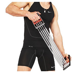 Dây Kéo Lò Xo Đa Năng 5 Sợi Tập Thể Hình Có Bàn Đạp Chân LX05
