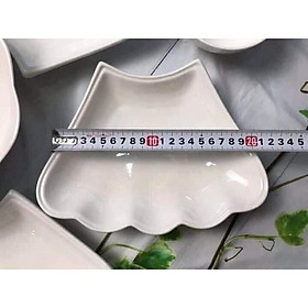 Mua Sét bộ bát đĩa Hoa mặt trời sứ trắng cao cấp size đường kính 53 5cm( bộ gồm 1 bát tô+6 đĩa)