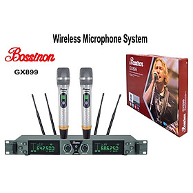 MICRO BOSSINON GX899- UHF BIẾN ĐỔI TẦN SỐ - BẮT XA TẦM 80M, KHẢ NĂNG BẮT SÓNG XUYÊN TƯỜNG- HÀNG CHÍNH HÃNG