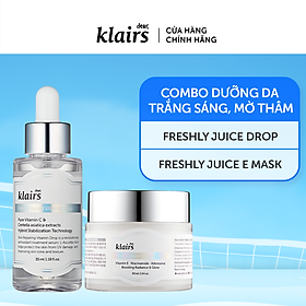 Combo Mặt nạ ngủ Dear, Klairs Freshly Juiced Vitamin E Mask 90ml+Tinh chất