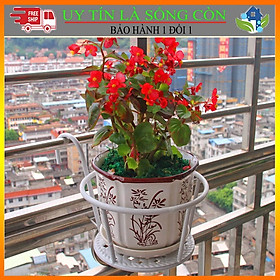 Mua (Rẻ vô địch) Giỏ Sắt Treo Chậu Hoa Ban Công Hàng Đẹp Sơn Tĩnh Điện