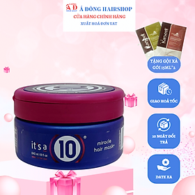 Mặt nạ ủ tóc It's a 10 Miracle Hair Mask phục hồi tăng cường độ bóng 240ml/517ml + Gội xả gói Karseell 15ml