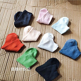 10 đôi tất vớ sơ sinh, trẻ em cotton cổ cao