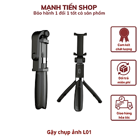 Gậy chụp hình tự sướng L01 xoay 360 độ kèm nút bluetooth điều khiển từ xa TiMa.lala - Hàng chính hãng - Màu Đen