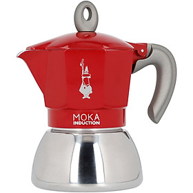 Mua ẤM PHA CÀ PHÊ BIALETTI MOKA INDUCTION 4 LY – MÀU ĐỎ – MẪU MỚI