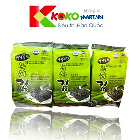 Rong biển ăn liền vị trà xanh Hàn Quốc lốc 3 gói