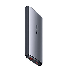 Mua Cốc Sạc Nhanh GaN5 Baseus GaN5 Pro Ultra-Slim Fast Charger C+U 65W (Kèm cáp C to C 1 mét) (Hàng chính hãng)