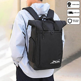 Balo du lịch cao cấp thời trang chống nước laptop 17 inch Xbags Secret Xb 1201 nắp gập mở rộng sang trọng tiện dụng!
