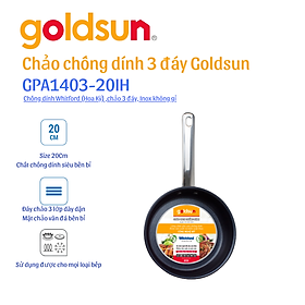 Mua Chảo inox chống dính Goldsun GPA1403-20IH Hàng chính hãng