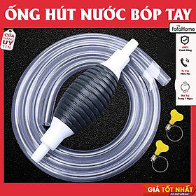 Dụng Cụ Bơm Hút Sang Chiết Ống Hút Xăng Dầu Chất Lỏng Bóp Tay Cao Cấp Dây Dài 1M Tặng Kèm Van Khoá - Quả Bóp Sang Chiết Chất Lỏng