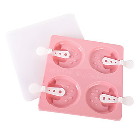 DIY Ice Cream Mold Ice Lolly Maker Holder with 4PCS Sticks Kitchen Tools