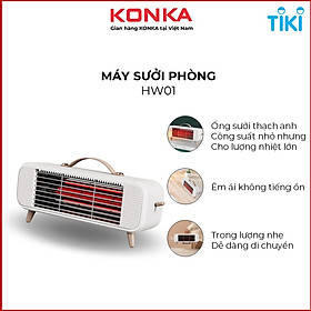Mua Máy sưởi phòng hồng ngoại 350W sưởi ấm cực nhanh  nhỏ gọn  sưởi ống thạch anh  an toàn chống cháy-Hàng nhập khẩu