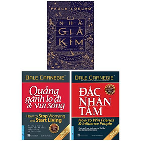 Combo sách đắc nhân tâm + quẳng gánh lo đi và vui sống + nhà giả kim