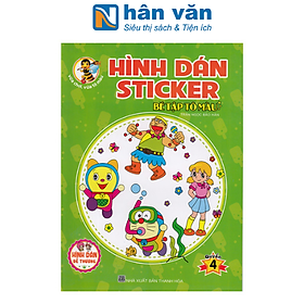 Hình Dán Sticker - Bé Tập Tô Màu - Quyển 4