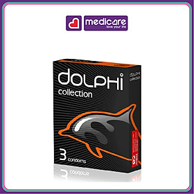 DOLPHI Bao Cao Su Hộp 3 cái