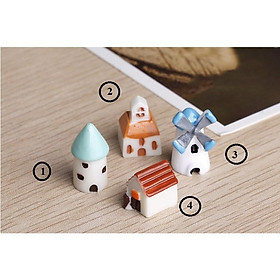 Mua Các mẫu mô hình nhà thờ nhỏ  cối xay gió  tháp canh trang trí tiểu cảnh phong cách thị trấn Âu châu cổ  terrarium  DIY