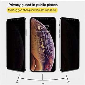 Mua Kính cường lực chống nhìn trộm hạn chế bám Vân tay cho 6g/6s/ 6p/7p/8p/x /xs/xs max/11/11pro/11promax/12 6.1/12promax