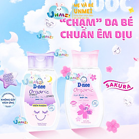 Dầu Dưỡng Da, Dầu Massage Em Bé D-nee Organic Baby Oil 200ml An Toàn Cho Bé, Dnee Đại Thịnh Tại Unmei