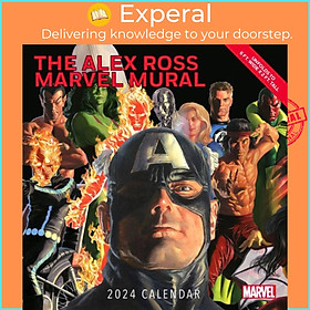 Hình ảnh Sách - Alex Ross Marvel Mural 2024 Oversized Wall Calendar by Marvel Entertainment (UK edition, paperback)