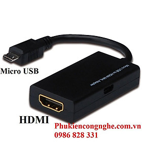 Cáp chuyển Micro USB sang TV - MHL to HDMI (MHL 5pin đen)