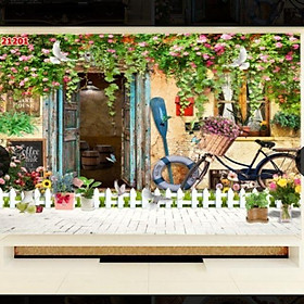 Mua Tranh dán tường 3D có keo sẵn