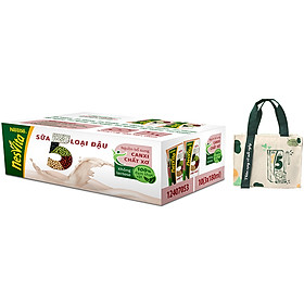 Thùng 30 Hộp Sữa 5 Loại Đậu Nestlé Nesvita Uống Liền (180ml/ Hộp) Tặng 1 Túi Tote Thời Trang
