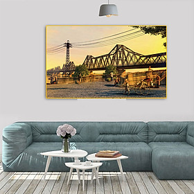 Mua Tranh Treo Tường Tráng Gương PVC-DQ Họa Tiết Phong Cảnh Việt Nam Mộc Mạc Trang Trí Phòng Khách Lịch Sự Sang Trọng