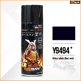 Sơn Samurai - MÀU XÁM ĐEN MỜ  Y9494 (400ml)