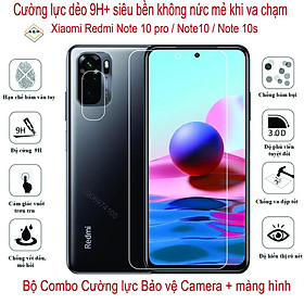 Mua Bộ Combo Cường lực dẻo màng hình + Cường lực bảo vệ Camera dành cho Xiaomi Redmi Note 10 pro / Note 10 / note 10s /