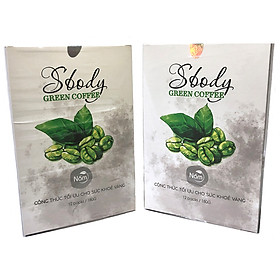 (2 Hộp) Nấm Hỗ trợ Giảm Cân Sbody Green Coffee - Giảm thèm ăn không gây hại cho Sức Khoẻ - Tinh chất Cafe Xanh giàu chất chống Oxy Hoá - Hộp 12 gói / 180G