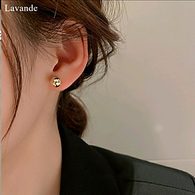 Bông tai hạt tròn TRƠN khuyên tai màu vàng bạc đơn giản xin xắn dễ thương công chúa sang chảnh 3mm 5mm 4mm hoa tai trang sức HOA TAI